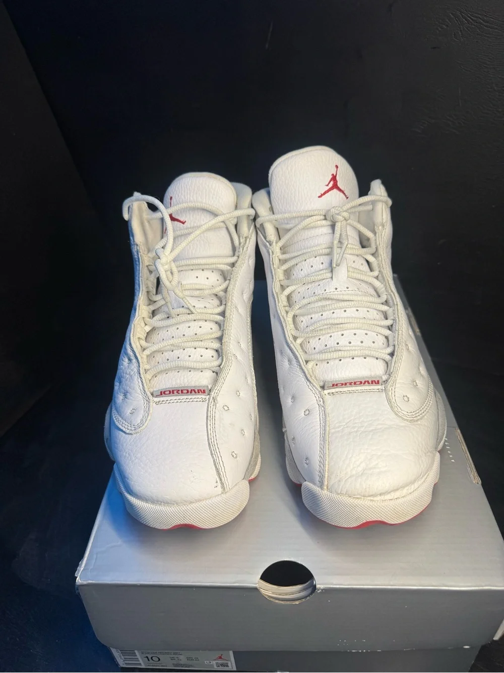 Jordan Retro 13 White Basketball Sneakers